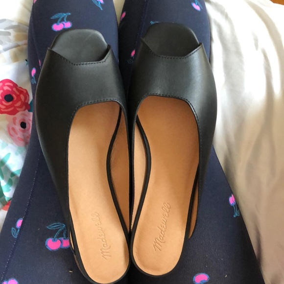 madewell erica peep toe mule